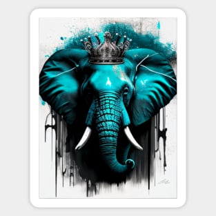 The Elephant King Sticker